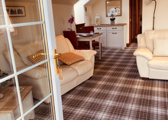 Open door Bothy Apartment. www.loaninghead.co.uk Loch Lomond and Trossachs National park
